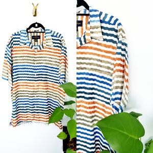 Pete Huntington》Handcrafted Batik Hawaiian Shirt